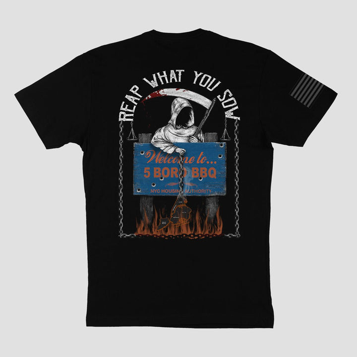 5 BORO BBQ - SUMMER T-SHIRT - MIDNIGHT PLATOON