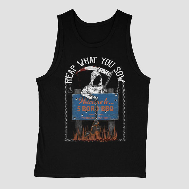 5 BORO BBQ - TANK TOP - MIDNIGHT PLATOON