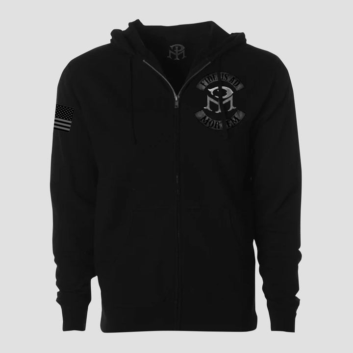 Faithful Unto Death - (Mid-Weight) ZIP HOOD - MIDNIGHT PLATOON