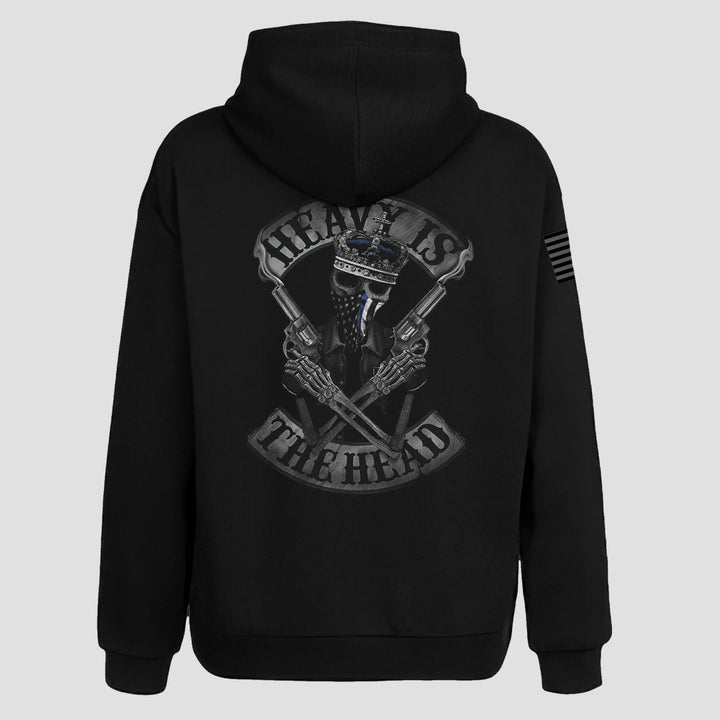 HEAVY IS THE HEAD. PREMIUM PULL HOOD - MIDNIGHT PLATOON