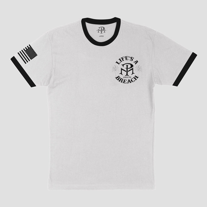 LIFE'S A BREACH - RINGER T (LIMITED EDITION) - MIDNIGHT PLATOON