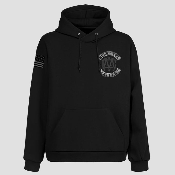 NO DAY SHALL ERASE YOU - 9/11 PULLOVER HOODIE - MIDNIGHT PLATOON