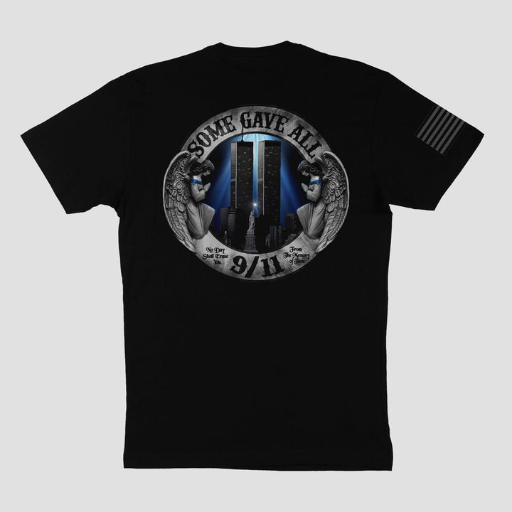 NO DAY SHALL ERASE YOU - 9/11 TSHIRT - MIDNIGHT PLATOON