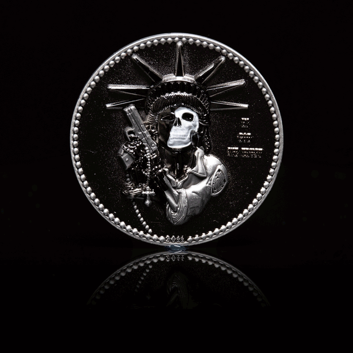 FAITHFUL LIBERTY COIN (VERSION 2) - Black Nickel/Antique Silver - Midnight Platoon