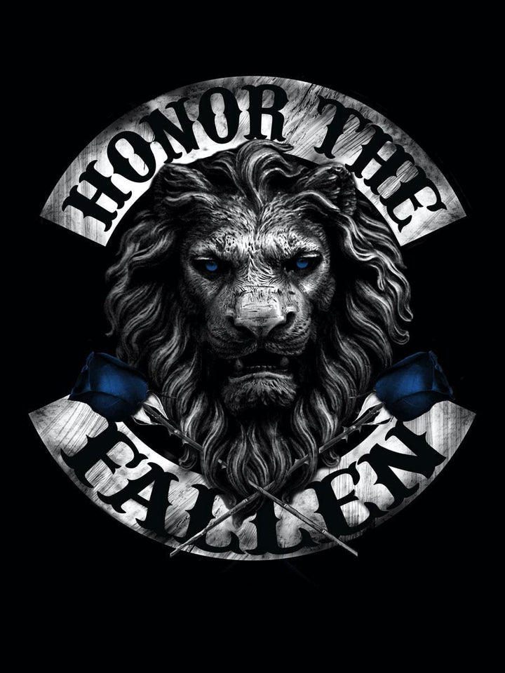 HONOR THE FALLEN - VINTAGE WASHED PULLOVER HOODIE - Midnight Platoon