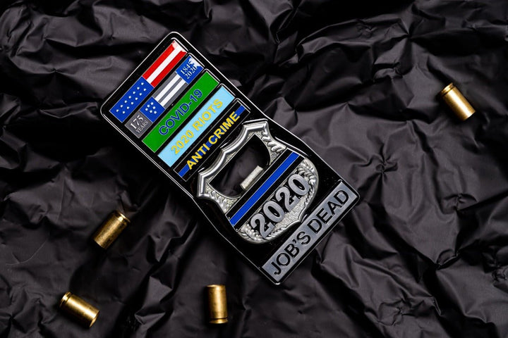 JOB'S DEAD - HEAVYWEIGHT (BOTTLE OPENER) CHALLENGE COIN - Midnight Platoon