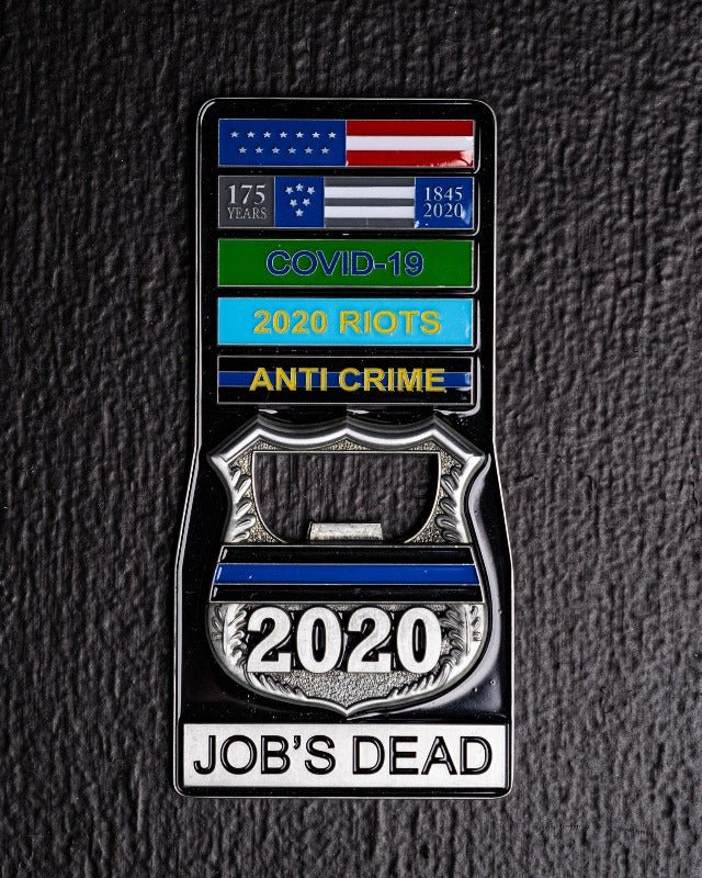JOB'S DEAD - HEAVYWEIGHT (BOTTLE OPENER) CHALLENGE COIN - Midnight Platoon