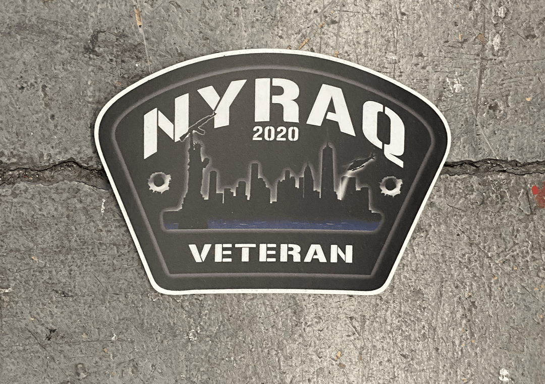 NYRAQ 2020 VETERAN ALL WEATHER VINYL STICKERS - Center Mass