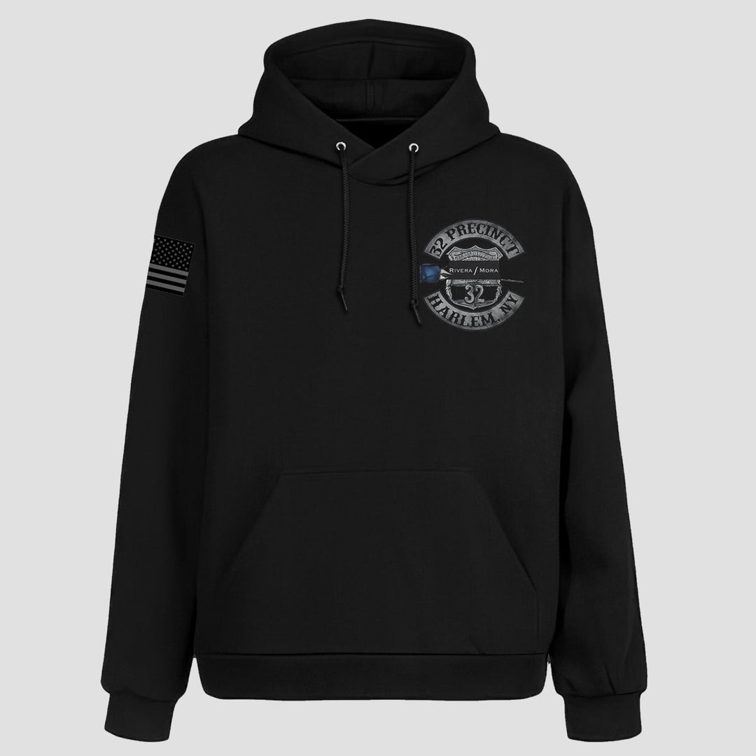 FIDELIS AD MORTEM - THE 32 PCT. RIVERA AND MORA MEMORIAL TRIBUTE PULLOVER HOODIE - MIDNIGHT PLATOON