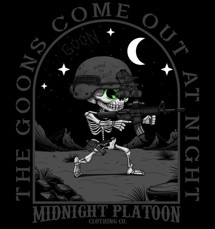 GOONS COME OUT AT NIGHT - TANK TOP - MIDNIGHT PLATOON