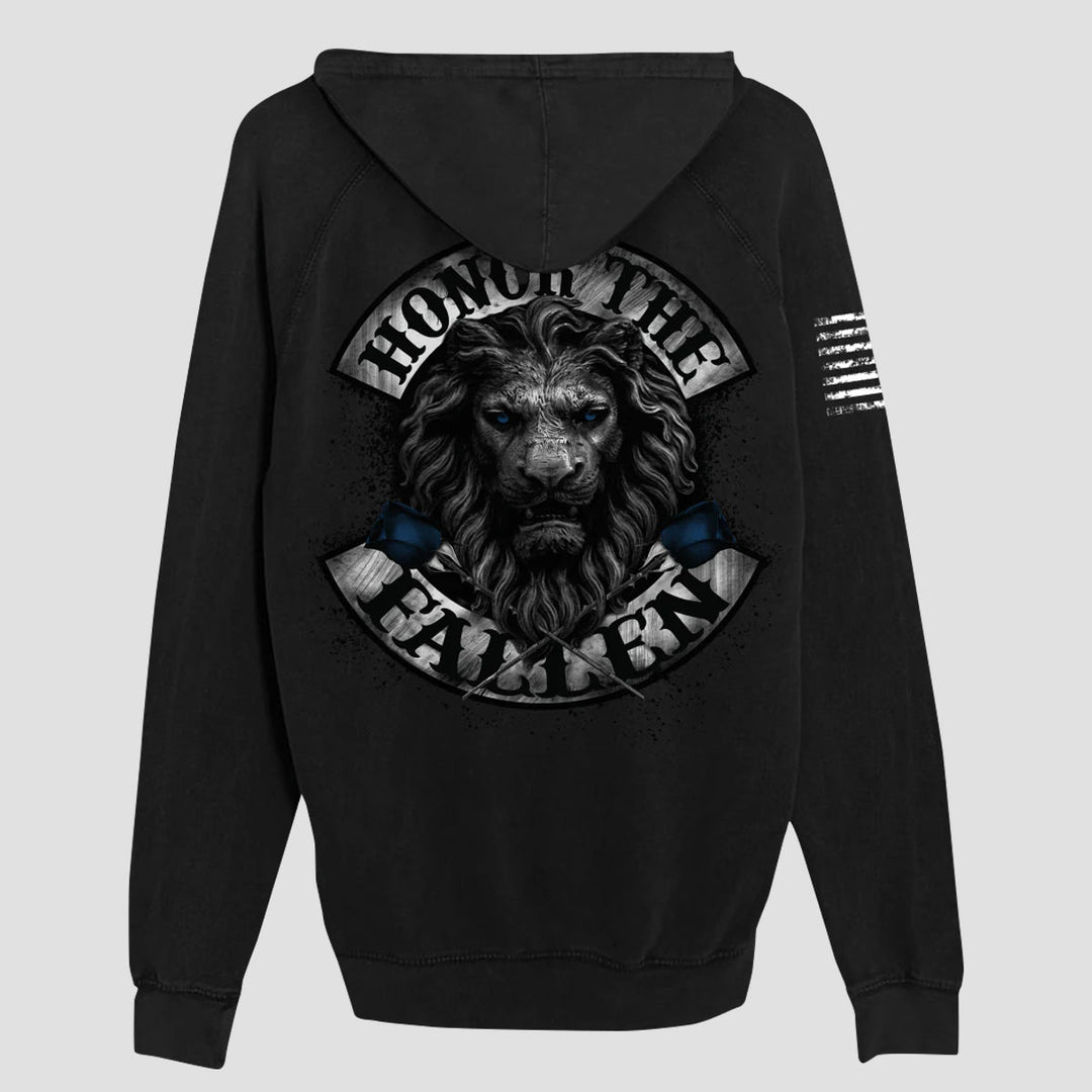 HONOR THE FALLEN - VINTAGE WASHED PULLOVER HOODIE - MIDNIGHT PLATOON