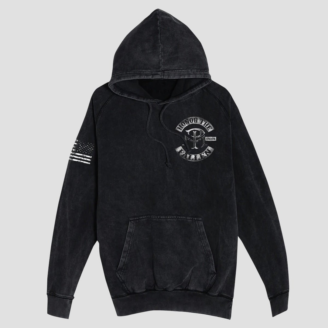 HONOR THE FALLEN - VINTAGE WASHED PULLOVER HOODIE - MIDNIGHT PLATOON