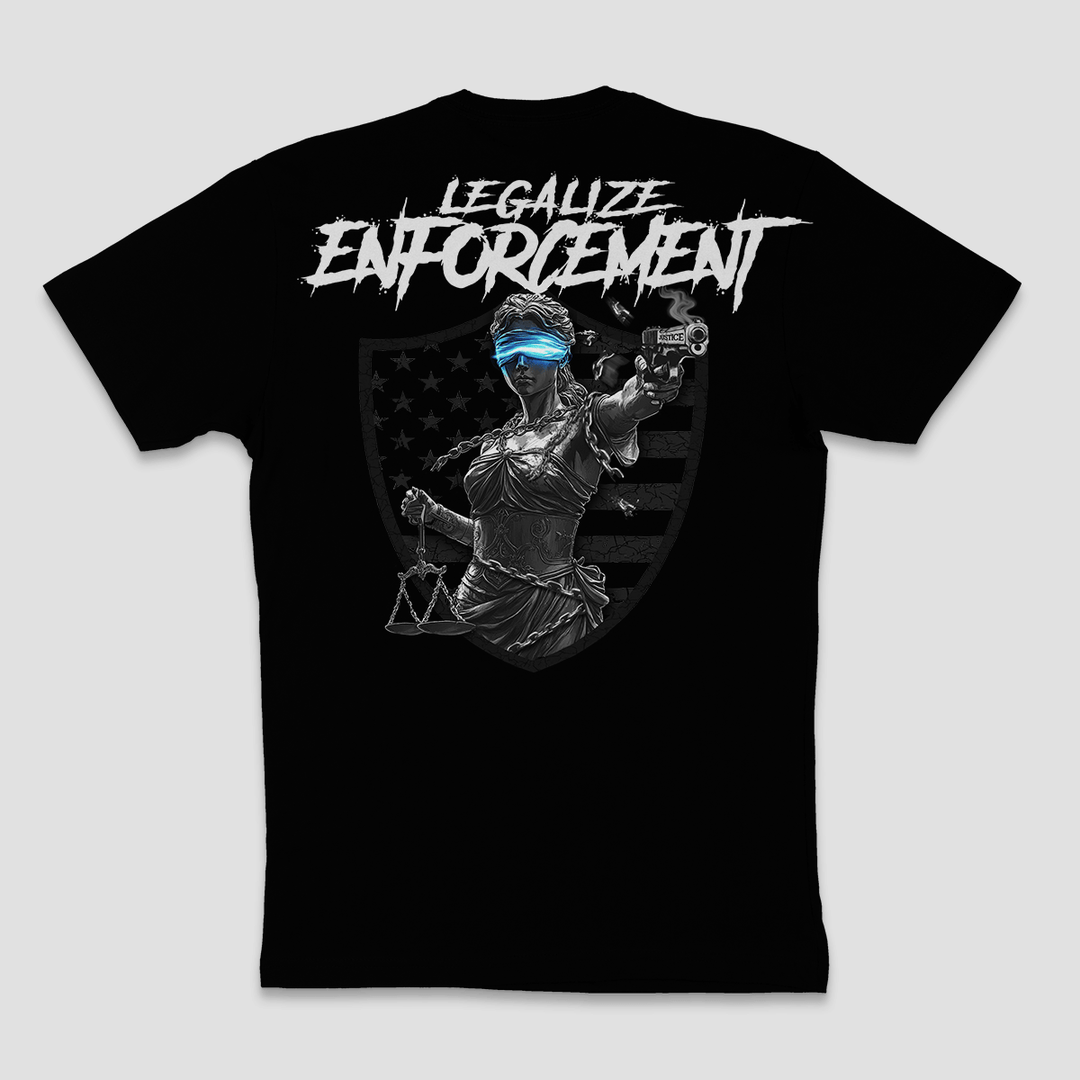 LEGALIZE ENFORCEMENT - T - SHIRT - MIDNIGHT PLATOON