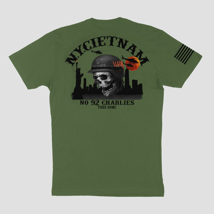 N.Y.Cietnam - VINTAGE ARMY GREEN T-shirt - MIDNIGHT PLATOON