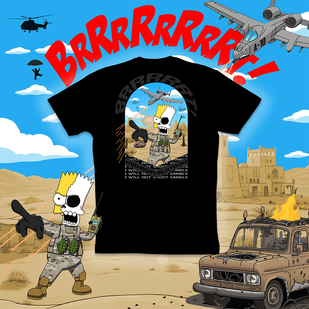 (PRE - ORDER) BRRRRRRT - TSHIRT - MIDNIGHT PLATOON