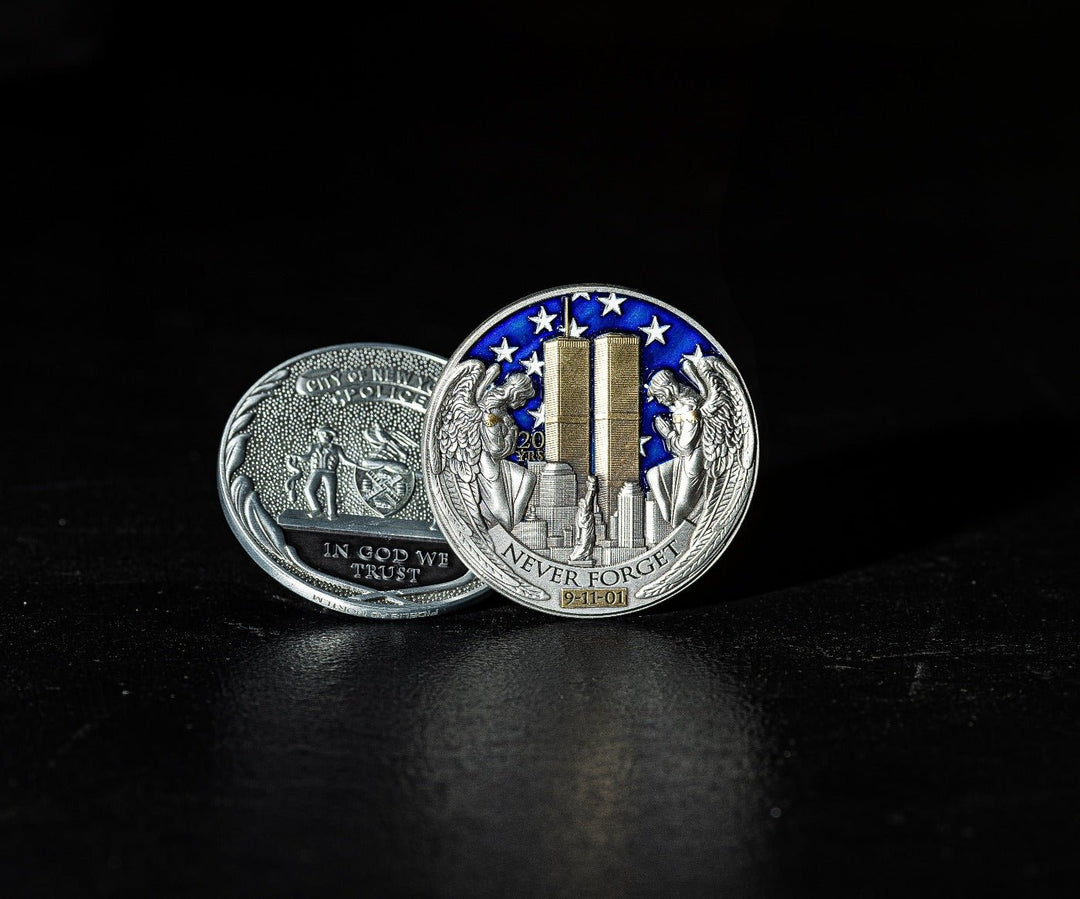 9/11 20th Anniversary Challenge Coin - Midnight Platoon