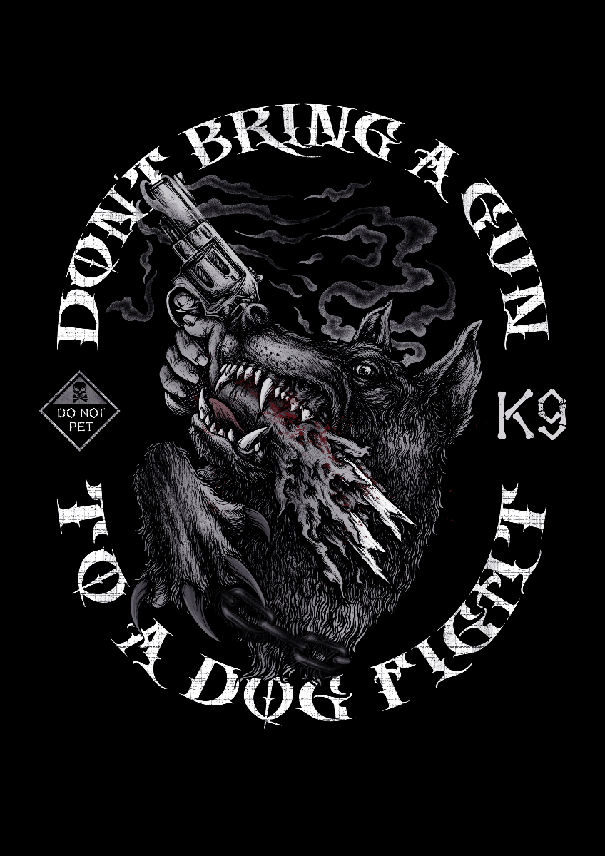 DOG FIGHT K9- T-SHIRT - Midnight Platoon