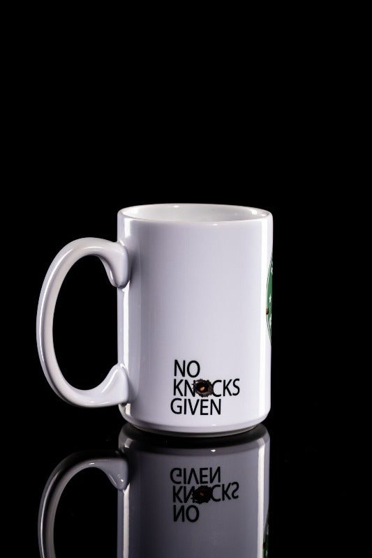 NO KNOCKS GIVEN - 15oz ceramic mug