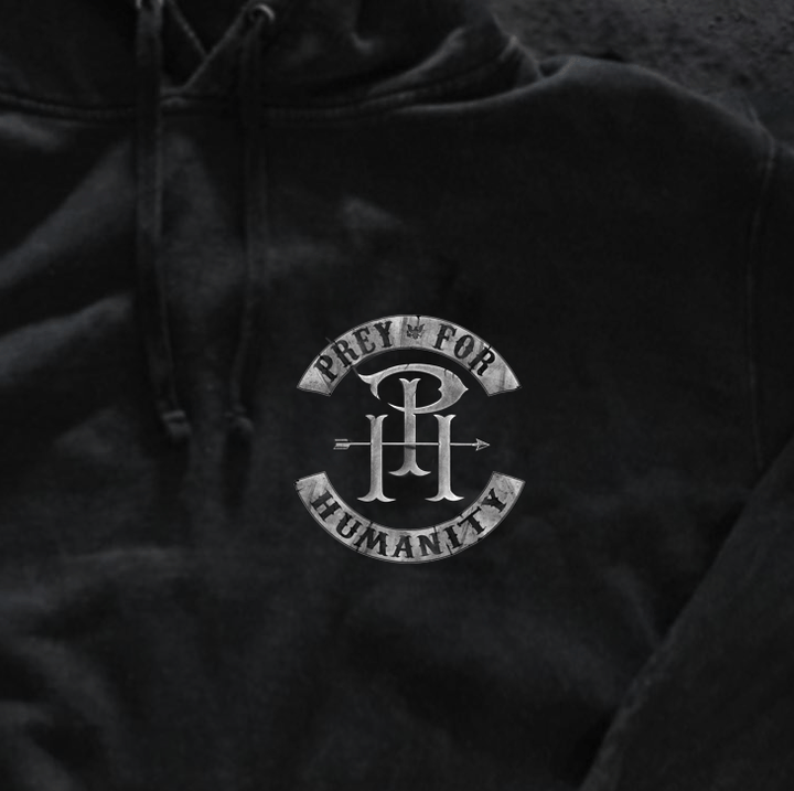 PREY FOR HUMANITY - PULL HOOD (PREMIUM MINERAL WASH)
